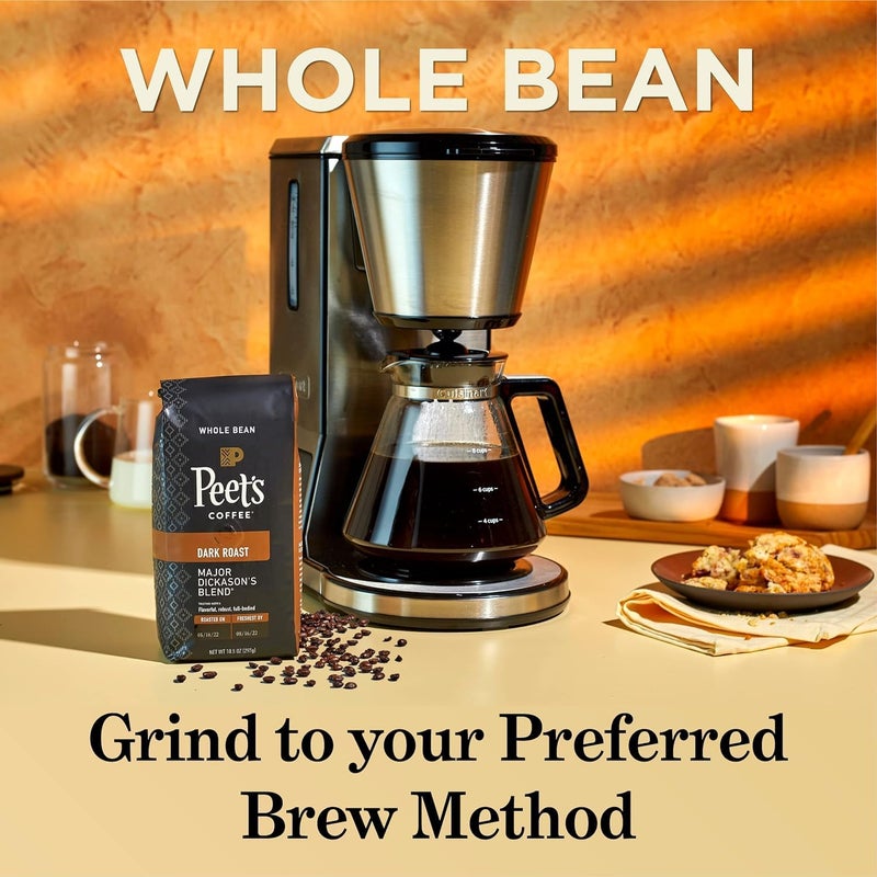 Peet's Coffee قهوة بيتس، قهوة حبوب كاملة محمصة داكنة - إسبريسو فورت 32 أونصة - Image 5